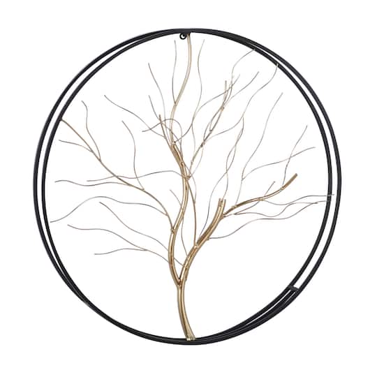26" Floral Glam Tree Wall Décor